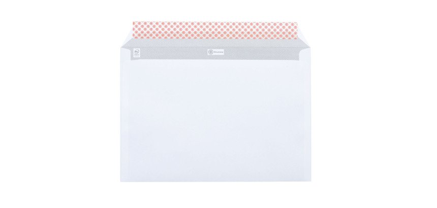 Enveloppe 229 x 324 mm Bruneau 100 g avec fenêtre 45 x 100 mm blanche - Boîte de 500