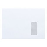 Enveloppe 229 x 324 mm Bruneau 100 g avec fenêtre 45 x 100 mm blanche - Boîte de 500