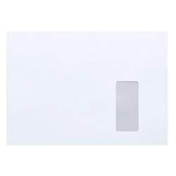 Envelope 229 x 324 mm Bruneau 100 g with window 45 x 100 mm white - Box of 500