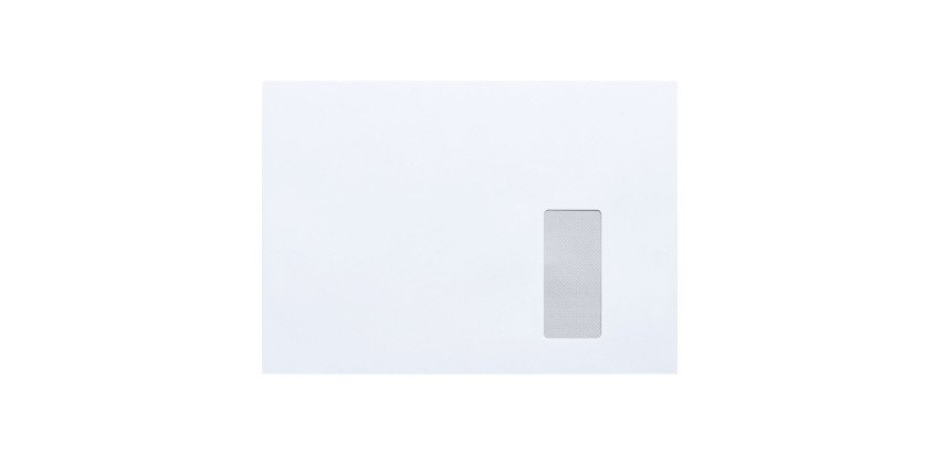 Umschlag 229 x 324 mm Bruneau 100 g mit Fenster 45 x 100 mm weiß - Box von 500