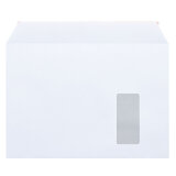 Umschlag 229 x 324 mm Bruneau 100 g mit Fenster 45 x 100 mm weiß - Box von 500