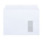 Enveloppe 229 x 324 mm Bruneau 100 g avec fenêtre 45 x 100 mm blanche - Boîte de 500