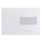 Enveloppe 162 x 229 mm Bruneau 100 g avec fenêtre 45 x 100 mm blanche - Boîte de 500