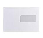 Enveloppe 162 x 229 mm Bruneau 100 g avec fenêtre 45 x 100 mm blanche - Boîte de 500