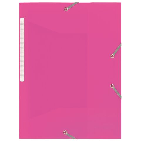Carpeta de 3 solapas polipropileno A4 Rosa