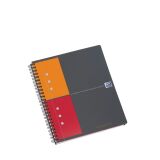 Cahier spirale Oxford International Activebook A5+ 17 x 22 cm - perforé 4 trous- petits carreaux - 160 pages