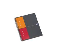 Cuaderno espiral Oxford International Activebook A5+ 17 x 22 cm - perforado 4 agujeros - cuadros pequeños - 160 páginas