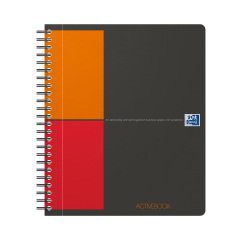 Cuaderno espiral Oxford International Activebook A5+ 17 x 22 cm - perforado 4 agujeros - cuadros pequeños - 160 páginas