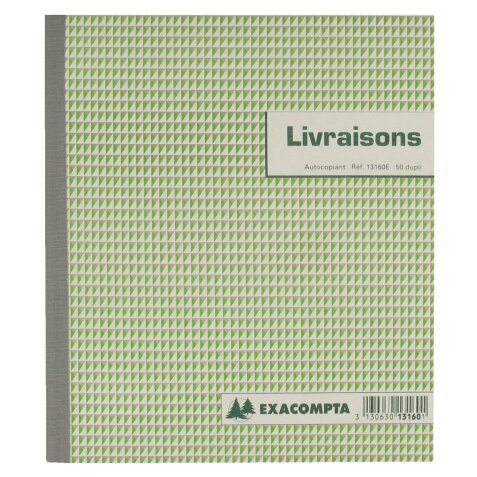 Manifold livraison Exacompta autocopiant 21 x 18 cm 50 pages double exemplaires