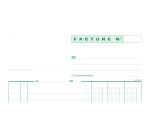 Cahier de facture Manifold Exacompta autocopiant A4 50 pages triple exemplaires