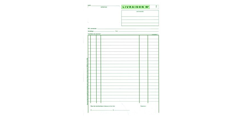 Manifold delivery Exacompta auto-copy A4 50 pages double exemplaries