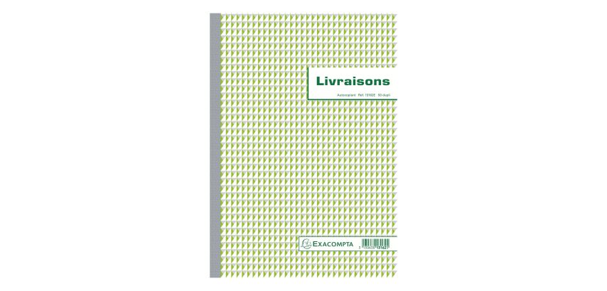 Manifold livraison Exacompta autocopiant 21 x 29,7 cm 50 pages double exemplaires