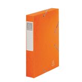 Chemise box carte Cartobox Exacompta 24 x 32 cm dos 6 cm orange