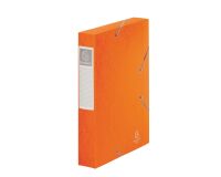 Chemise Box Cartobox Exacompta 24 x 32 cm dos 6 cm - orange