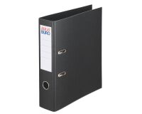 Classeur levier plastique Maxiburo dos 7,5 cm - noir