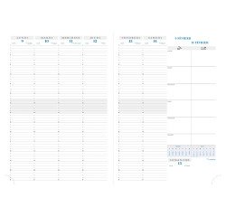 Agenda Exacompta Consultation broché Classique Noir - 21 x 29,7 cm - Année 2026