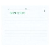 Manifold Exacompta 'Bon pour' 10,5 x 13,5 cm - 50 pages