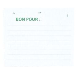 Manifold Exacompta 'Bon pour' 10,5 x 13,5 cm - 50 pages