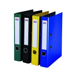 Plasticized lever arch file coloured back 5 cm Maxiburo