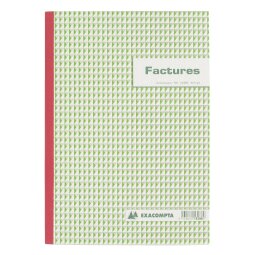 Cahier de facture Manifold Exacompta autocopiant A4 50 pages triple exemplaires