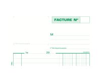 Cahier de facture Manifold Exacompta autocopiant 14,8 x 21 cm 50 pages double exemplaires