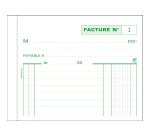 Carnet de facture Manifold Exacompta autocopiant 10,5 x 13,5 cm 50 pages double exemplaires