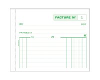Manifold invoice Exacompta auto-copy 10,5 x 13,5 cm 50 pages double exemplaries