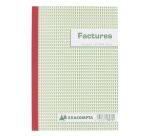 Cahier de facture Manifold Exacompta autocopiant 14,8 x 21 cm 50 pages triple exemplaires