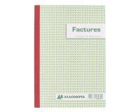 Cahier de facture Manifold Exacompta autocopiant 14,8 x 21 cm 50 pages triple exemplaires