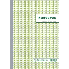 Cahier de facture Manifold Exacompta A4 50 pages autocopiant double exemplaires