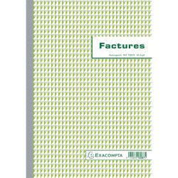 Cahier de facture Manifold Exacompta A4 50 pages autocopiant double exemplaires