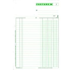 Manifold invoice Exacompta auto-copy A4 50 pages double exemplaries