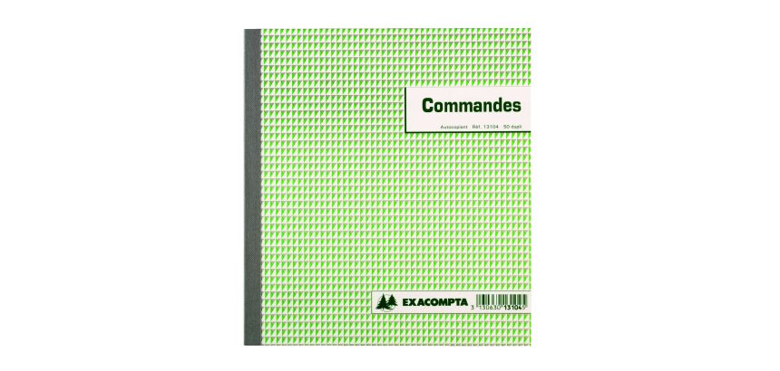 Cahier de commande Manifold Exacompta autocopiant 21 x 18 cm 50 pages double exemplaires