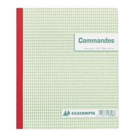 Cahier de commande Manifold Exacompta autocopiant 21 x 18 cm 50 pages triple exemplaires