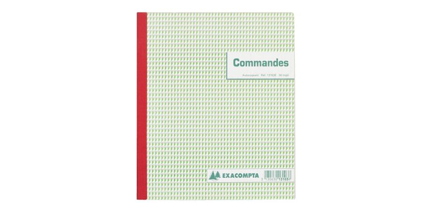 Cahier de commande Manifold Exacompta autocopiant 21 x 18 cm 50 pages triple exemplaires