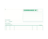 Cahier de commande Manifold Exacompta autocopiant A4 50 pages triple exemplaires