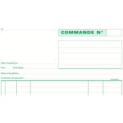 Manifold commande Exacompta autocopiant 21 x 29,7 cm 50 pages double exemplaires