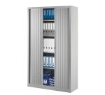 Armoire haute à rideaux monoblocs Eco-conçues 198 x 120 cm corps aluminium