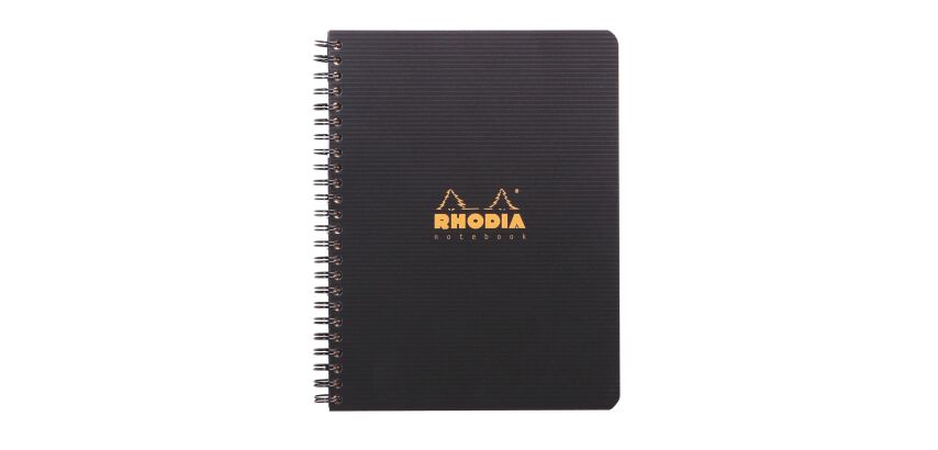 Cahier spirale Rhodiactive Notebook A5 16 x 21 cm - petits carreaux- 160 pages