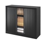 Armoire hauteur comptoir à rideaux monoblocs Eco-conçues 100 x 120 cm