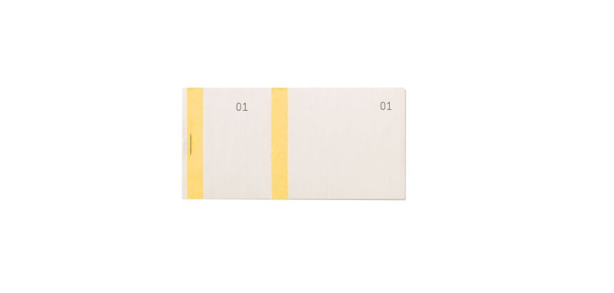 Carnet 100 tickets vendeur 60 x 135 mm