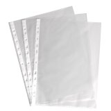 Perforated sleeves Eco A4 grained polypropylene 4/100e - Box of 100