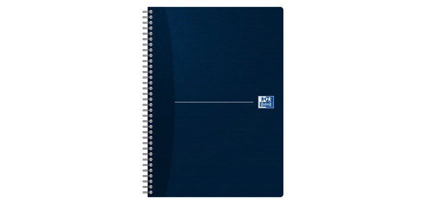 Cahier spirale Oxford Essentials A4 21 x 29,7 cm - petits carreaux 180 pages - couleurs assorties