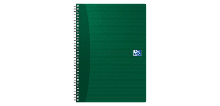Cahier spirale Oxford Essentials A4 21 x 29,7 cm - ligné 180 pages - couleurs assorties