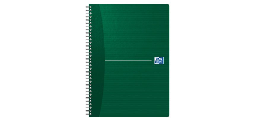 Cahier spirale Oxford Essentials A4 21 x 29,7 cm - ligné 180 pages - couleurs assorties
