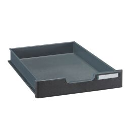 Drawer H 5.4 cm for Moduloc Exacompta - black