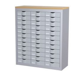 Comptoir 3 colonnes 36 tiroirs H 106,5 cm Paperflow