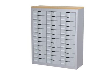 Comptoir 3 colonnes 36 tiroirs H 106,5 cm Paperflow