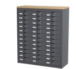 Comptoir 3 colonnes 36 tiroirs H 106,5 cm Paperflow