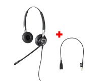 Auriculares con cable Jabra Biz2400 II biaurales + cable QD 0,5mm